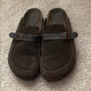 Boston Birkenstock Brown Suede Leather